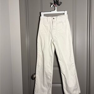 Just Black Cream Boot Cut Pants